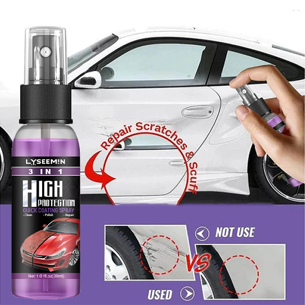 3 i 1 Spray til hurtig autolakering med høj beskyttelse