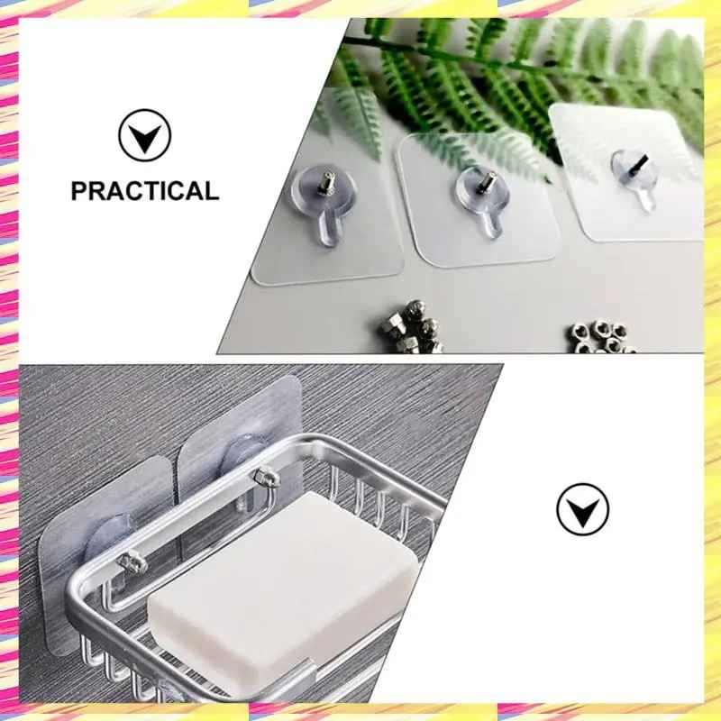 壁掛け透明フック(20個)