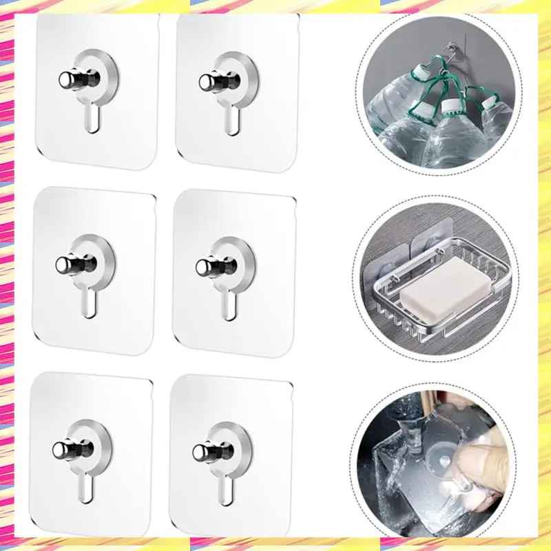 壁掛け透明フック(20個)